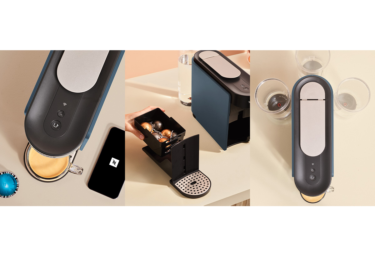 Απεικονίζεται η μηχανή να φτιάχνει καφέ.